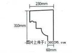 产品分解图型 - 檐口线，型号：SX311-YK-3，规格：230x310mm(3) - 南宁三象EPS建材 nn.sx311.cc